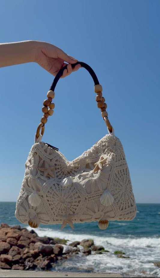 Twisted Handle Fabric Tote – Sand Beige